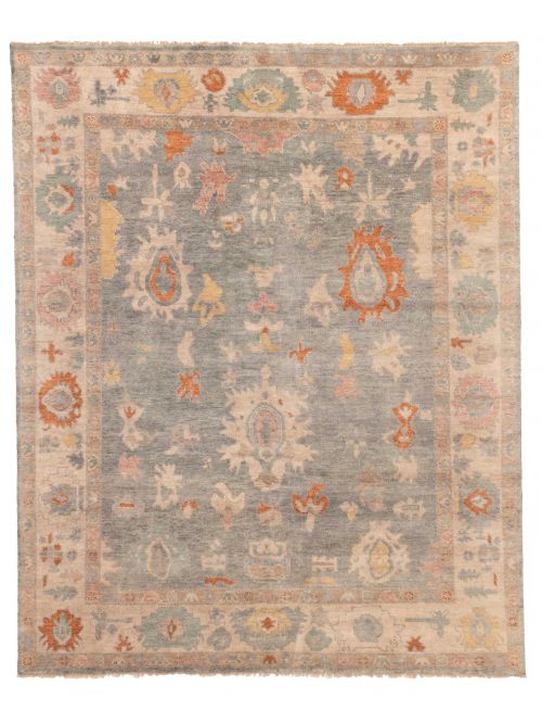Tapis oushak moderne 8'1" x 9'11" en laine