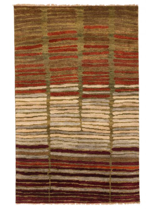 Pakistani Peshawar Ziegler 5'0" x 7'11" Hand-knotted Wool Rug 