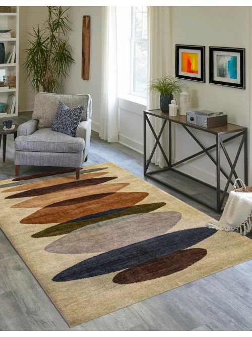 Tapis peshawar ziegler 5'2" x 6'10" en laine