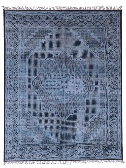 Indian Vibrance 8'0" x 10'0" Hand-knotted Wool Rug 