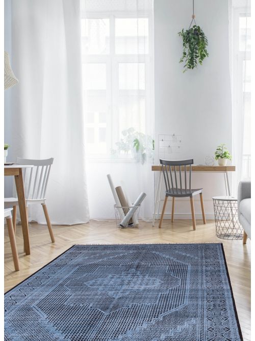 Indian Vibrance 8'0" x 10'0" Hand-knotted Wool Rug 