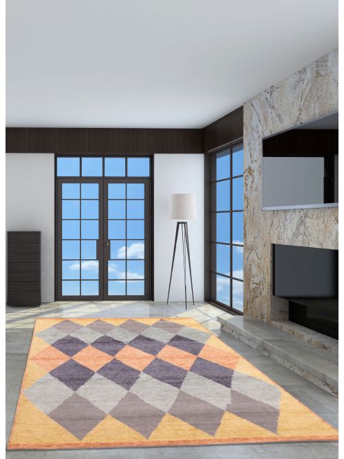 Pakistani Pak Finest Marrakesh 8'2" x 9'11" Hand-knotted Wool Rug 