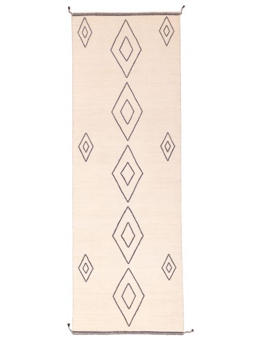 Pakistani Pak Finest Marrakesh 4'2" x 12'3" Hand-knotted Wool Runner Rug 