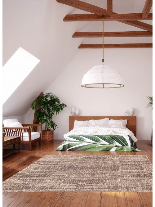 Indian Elysian 7'10" x 10'0" Hand Loomed Wool Rug 