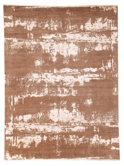 Indian Legacy 8'10" x 11'9" Hand-knotted Silk & Wool Rug 