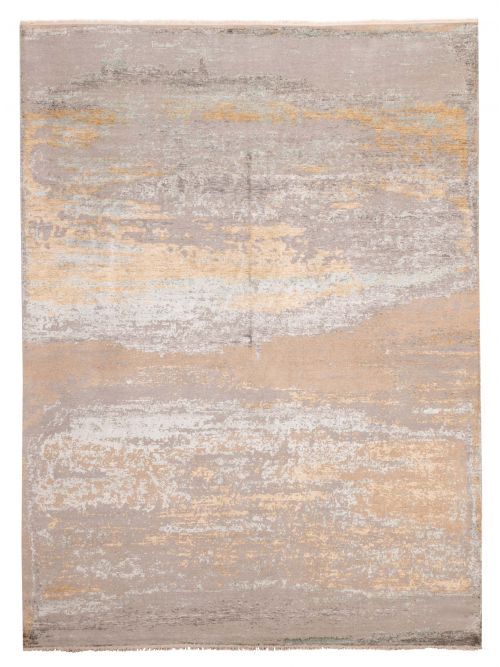 Indian Legacy 8'11" x 11'10" Hand-knotted Silk & Wool Rug 