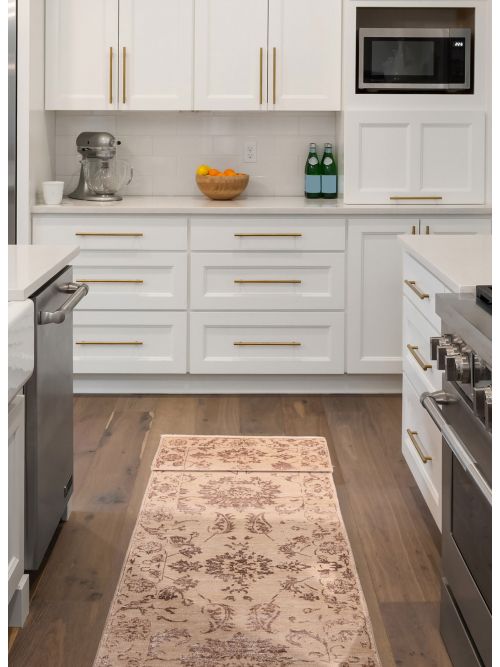 Tapis héritage 2'6" x 16'2" en laine & soie artificielle