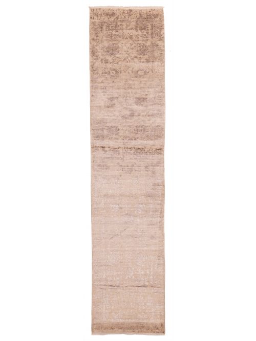 Tapis héritage 2'6" x 12'4" en laine & soie artificielle