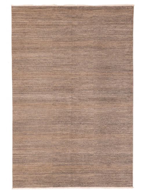 Indian Finest Silk Shadow 6'0" x 9'0" Hand-knotted Viscose & Wool Rug 