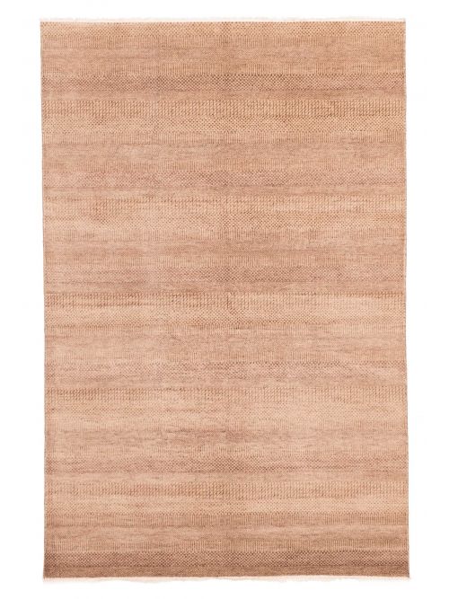 Indian Finest Silk Shadow 6'0" x 9'0" Hand-knotted Viscose & Wool Rug 