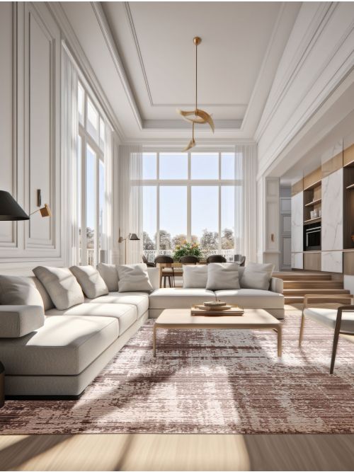 Indian Elysian 10'0" x 13'9" Hand Loomed Viscose & Wool Rug 