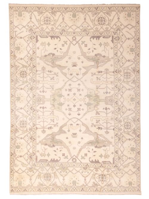 Indian Royal Oushak 10'0" x 13'10" Hand-knotted Wool Rug 