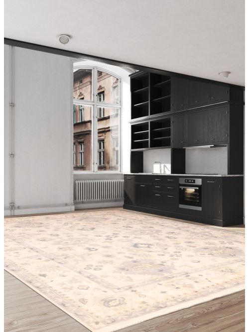 Indian Royal Oushak 10'2" x 13'9" Hand-knotted Wool Rug 