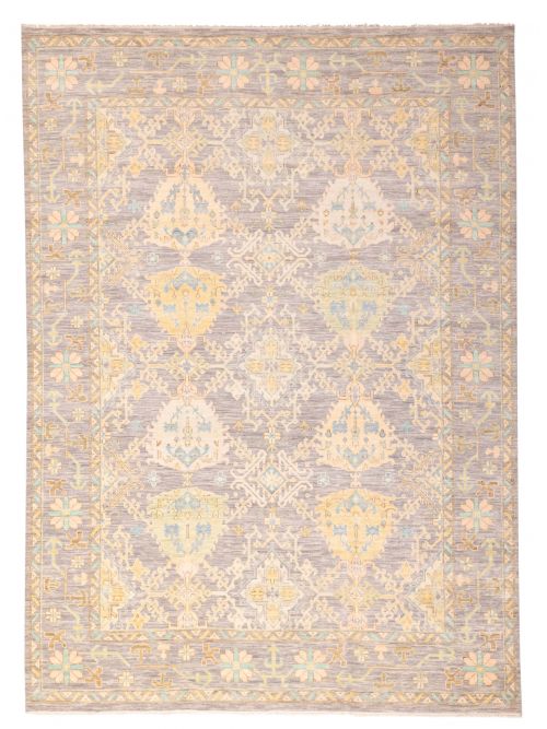 Indian Modern Oushak 10'2" x 13'9" Hand-knotted Wool Rug 