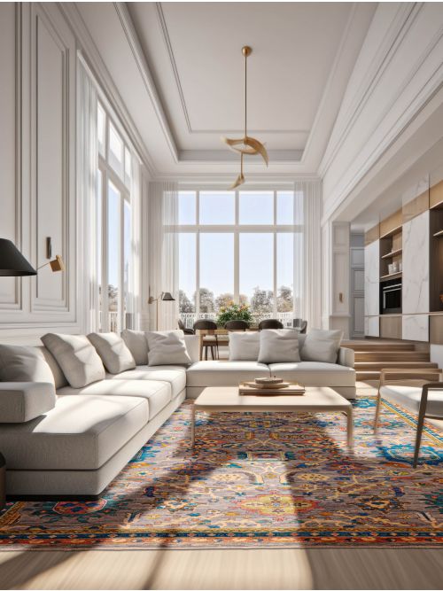 Indian Modern Oushak 10'2" x 14'0" Hand-knotted Wool Rug 