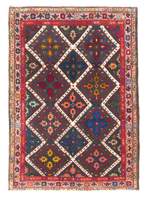 Afghan Teimani 2'6" x 3'7" Hand-knotted Wool Rug 