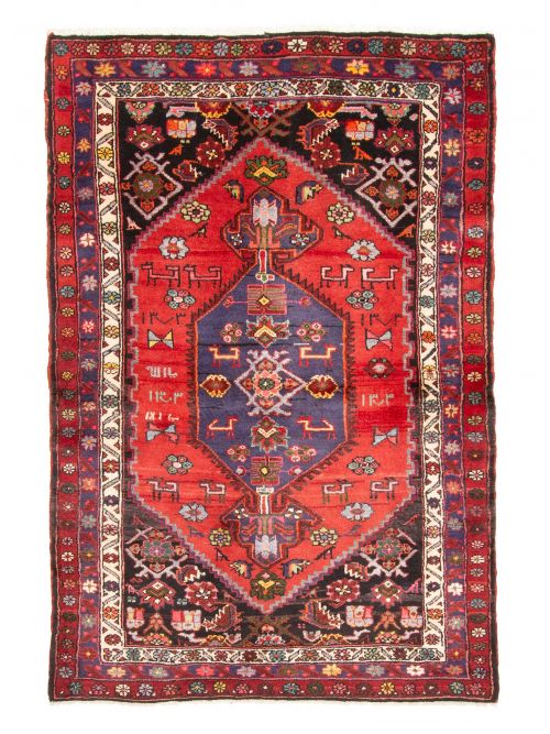 Persian Style 3'11" x 6'4" Hand-knotted Wool Rug 