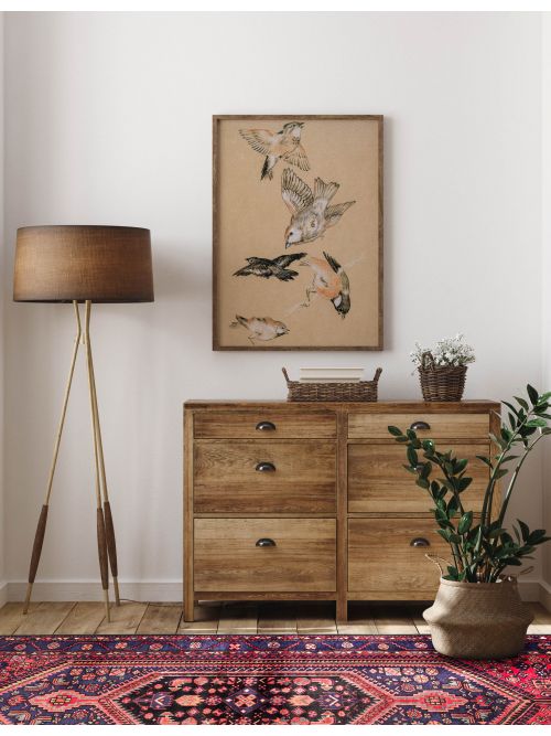 Persian Style 4'0" x 7'6" Hand-knotted Wool Rug 