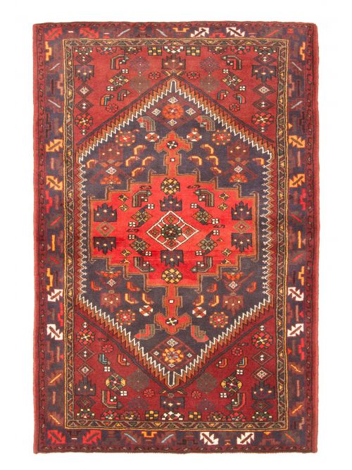 Persian Style 4'2" x 6'4" Hand-knotted Wool Rug 