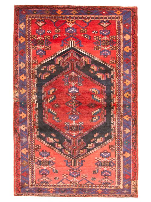 Persian Style 4'5" x 7'1" Hand-knotted Wool Rug 