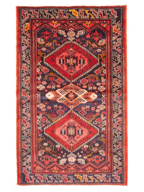 Persian Style 4'3" x 7'3" Hand-knotted Wool Rug 