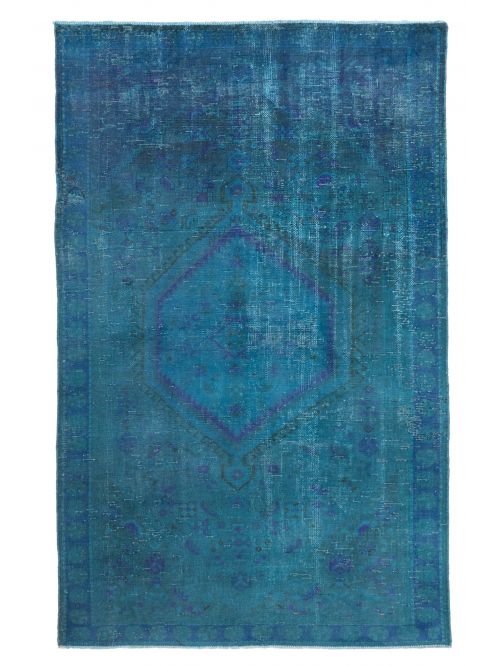 Turkish Color Transition 4'0" x 6'3" Hand-knotted Wool Rug 