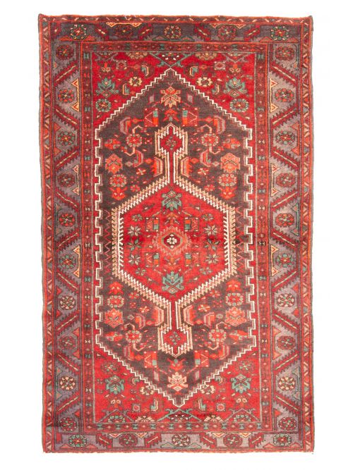 Persian Style 4'0" x 6'8" Hand-knotted Wool Rug 