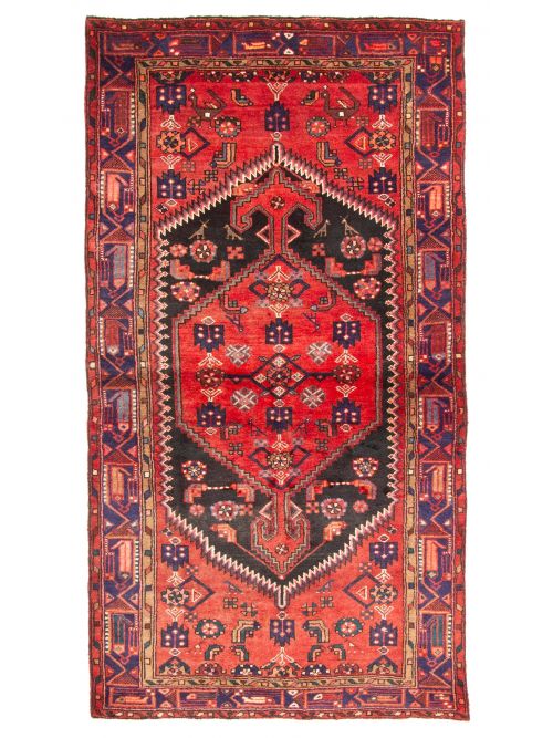 Persian Style 4'0" x 7'9" Hand-knotted Wool Rug 