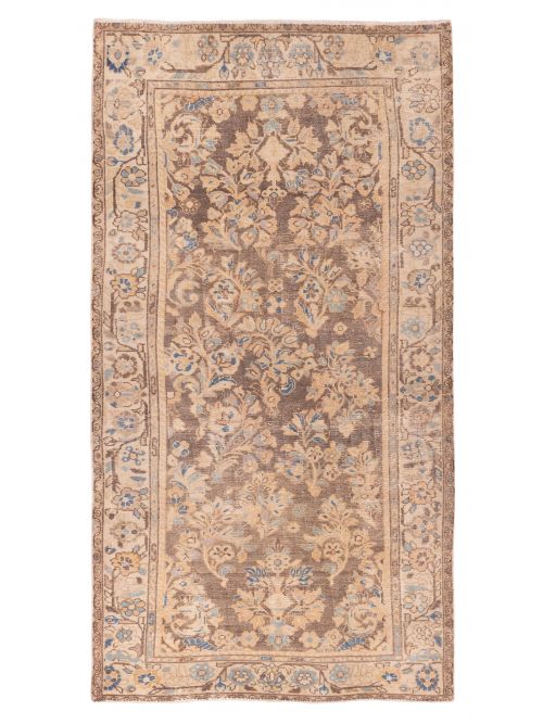 Turkish Antalya Vintage 3'9" x 7'7" Hand-knotted Wool Rug 