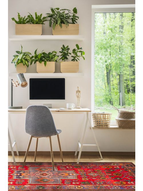 Persian Style 4'1" x 6'10" Hand-knotted Wool Rug 