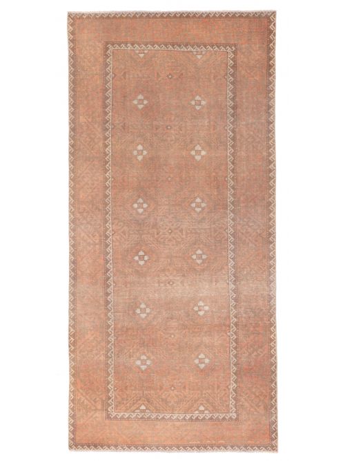 Turkish Antalya Vintage 4'2" x 8'10" Hand-knotted Wool Rug 