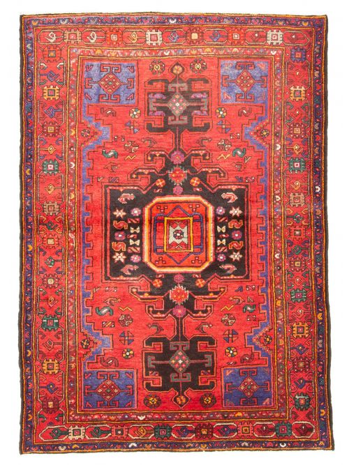 Persian Style 4'7" x 6'4" Hand-knotted Wool Rug 