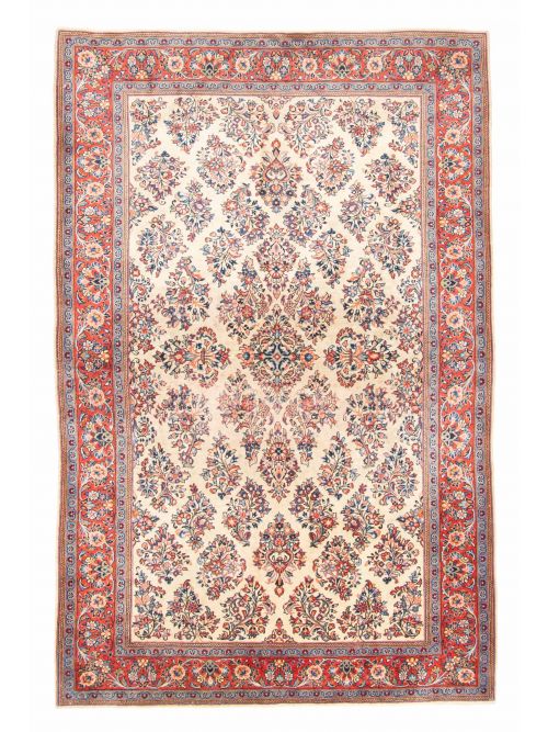 Persian Style 4'5" x 6'9" Hand-knotted Wool Rug 