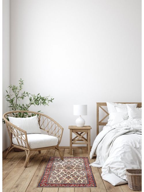 Persian Style 4'5" x 6'9" Hand-knotted Wool Rug 