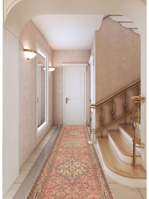 Turkish Antalya Vintage 2'8" x 9'4" Hand-knotted Wool Runner Rug 