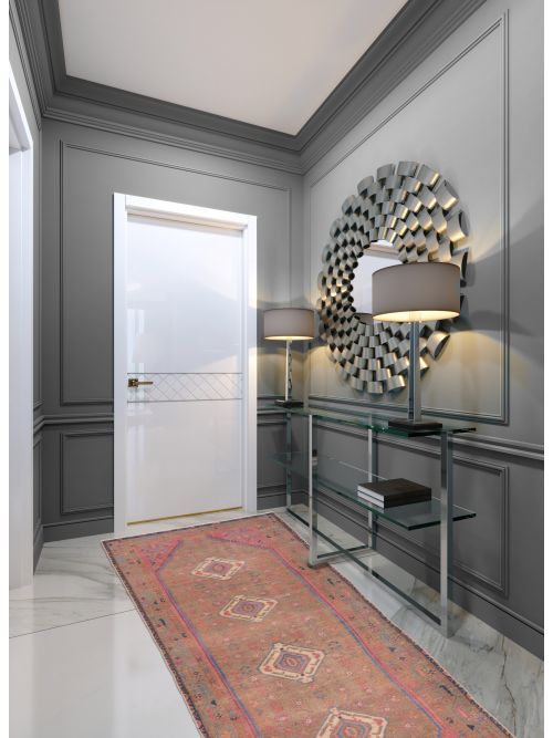 Turkish Antalya Vintage 2'11" x 9'4" Hand-knotted Wool Runner Rug 