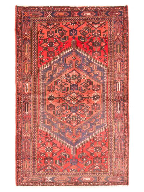 Persian Style 4'2" x 7'0" Hand-knotted Wool Rug 