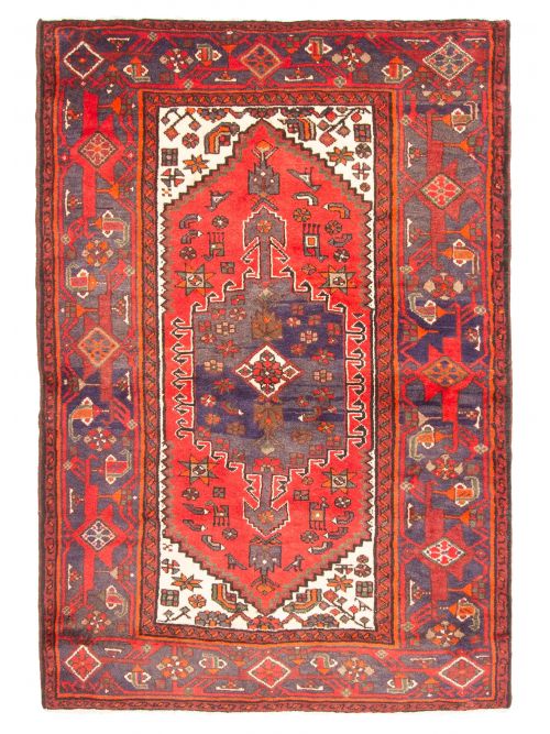 Persian Style 4'4" x 6'5" Hand-knotted Wool Rug 