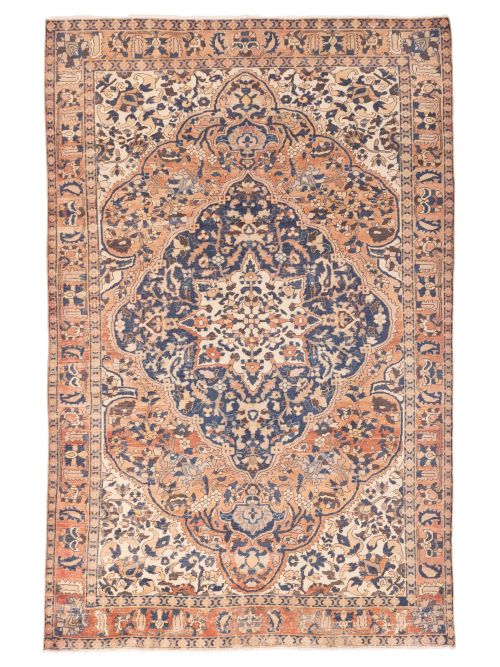 Turkish Antalya Vintage 6'7" x 10'1" Hand-knotted Wool Rug 
