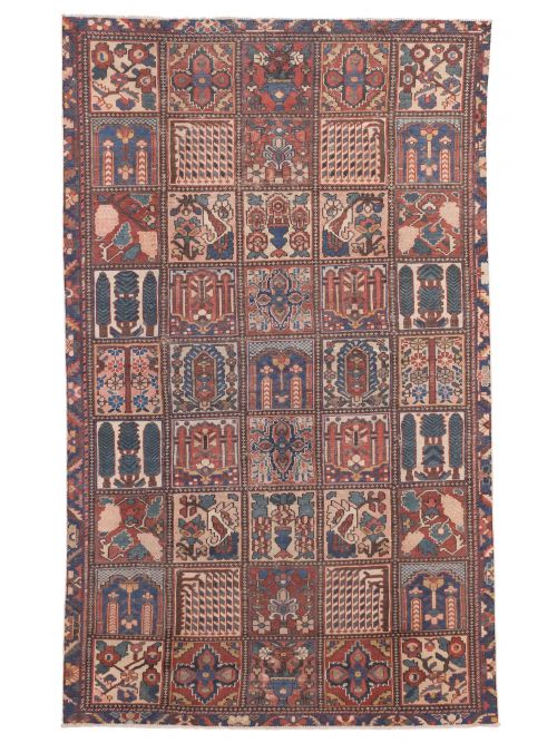 Persian Style 6'1" x 10'2" Hand-knotted Wool Rug 