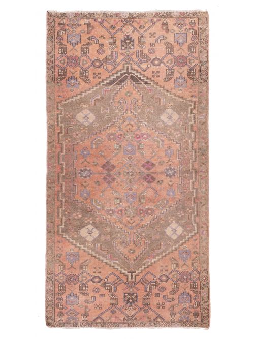 Turkish Antalya Vintage 2'11" x 5'9" Hand-knotted Wool Rug 
