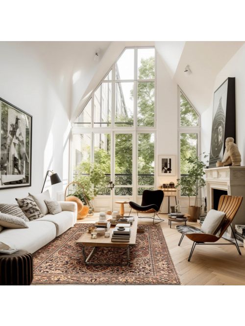 Turkish Antalya Vintage 6'8" x 9'7" Hand-knotted Wool Rug 