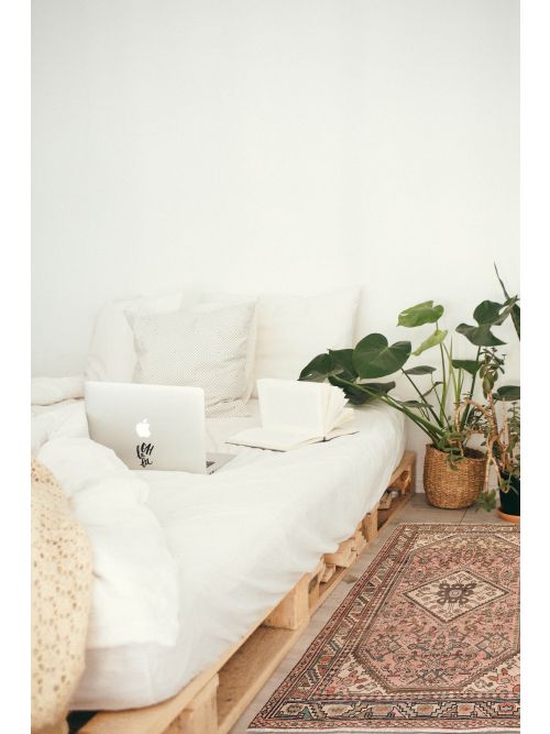 Persian Style 3'5" x 5'3" Hand-knotted Wool Rug 