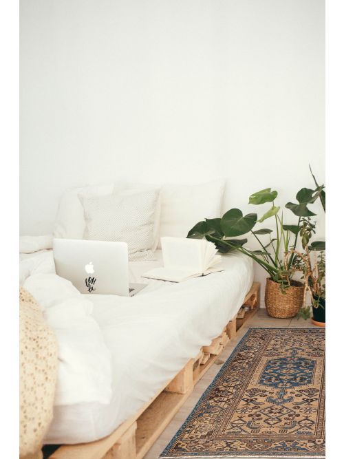 Persian Style Hand-knotted Wool Rug, 97 x 198 cm