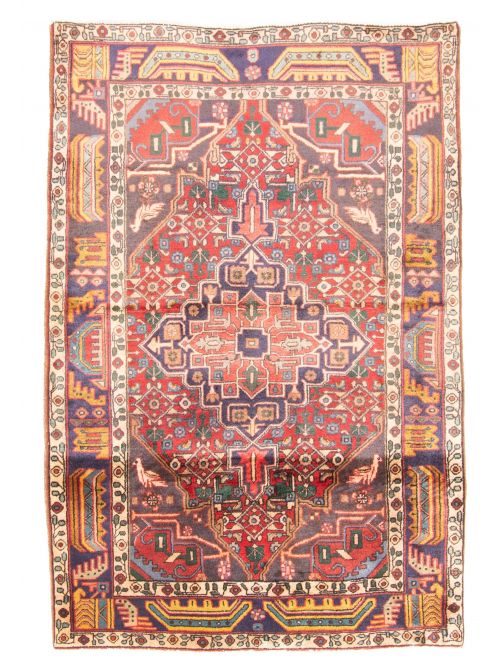 Persian Style 3'4" x 4'11" Hand-knotted Wool Rug 