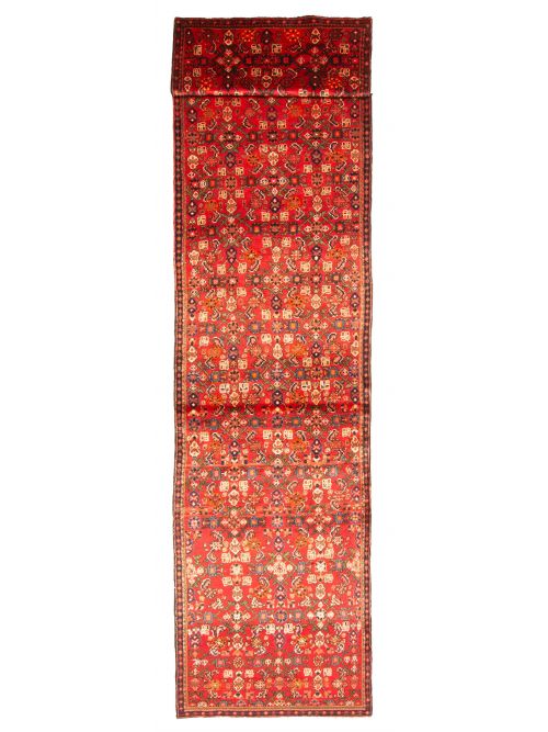 Persian Style 2'10" x 15'9" Hand-knotted Wool Runner Rug 