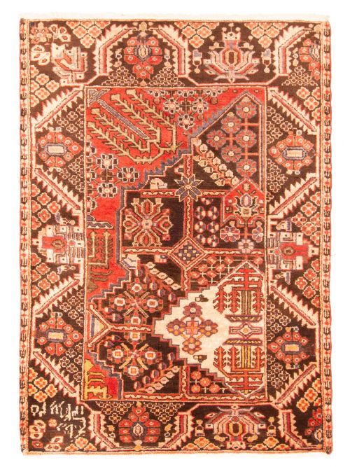 Persian Style 3'5" x 4'9" Hand-knotted Wool Rug 