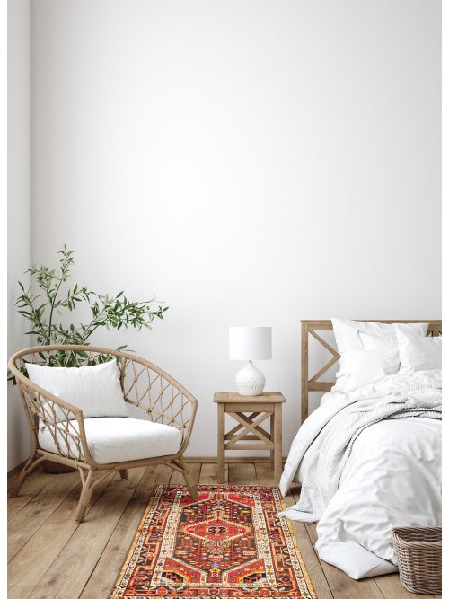 Persian Style 3'7" x 6'2" Hand-knotted Wool Rug 