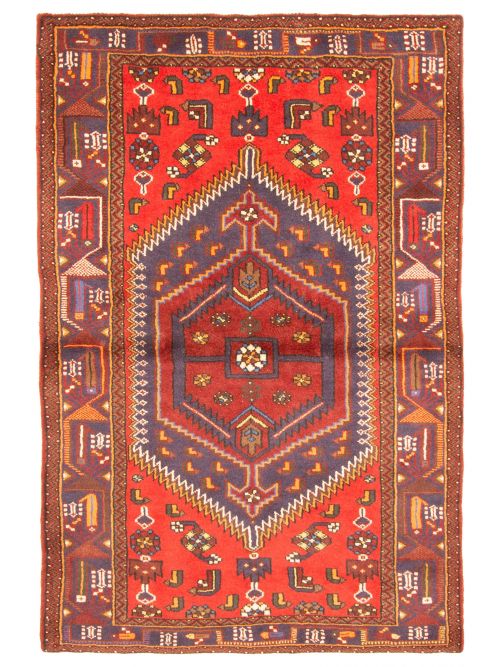 Persian Style 4'0" x 6'0" Hand-knotted Wool Rug 