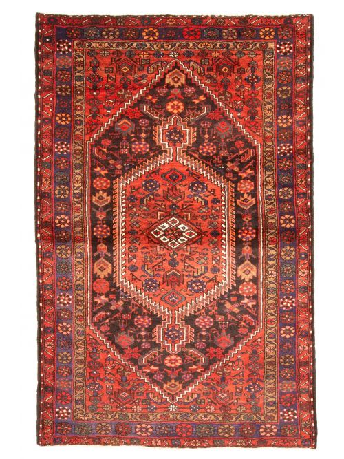 Persian Style 4'6" x 7'1" Hand-knotted Wool Rug 